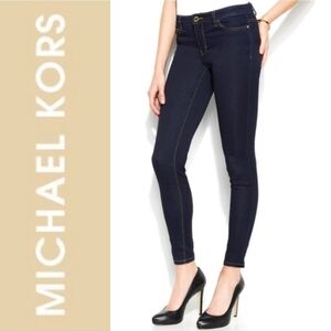 Michael Kors NWOT Skinny Dark Wash Overdyed Indigo Jeans Size 8